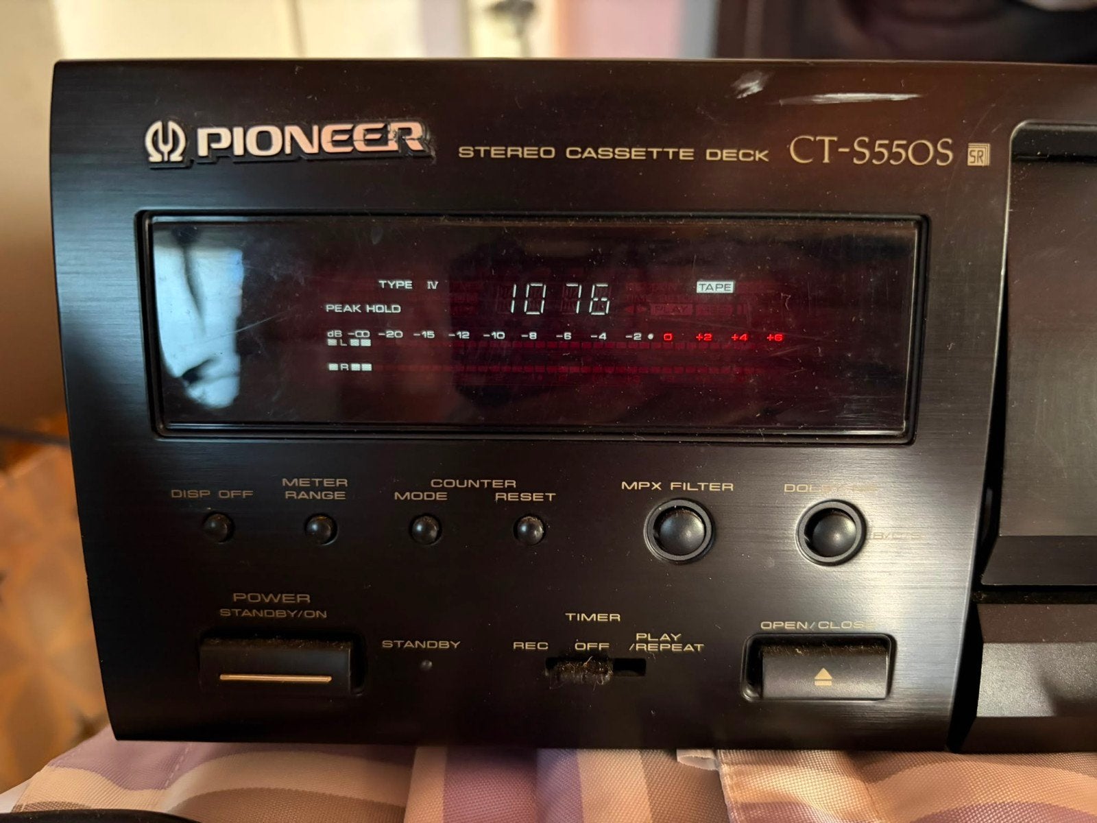 Pioneer Stereo Cassette Deck CT-S550S (1996), Audio, Tv en Foto, Cassettedecks, Ophalen of Verzenden, Enkel, Overige merken