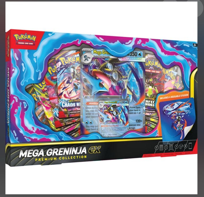 Mega Greninja EX Premium Collection. Sealed, Ophalen, Nieuw