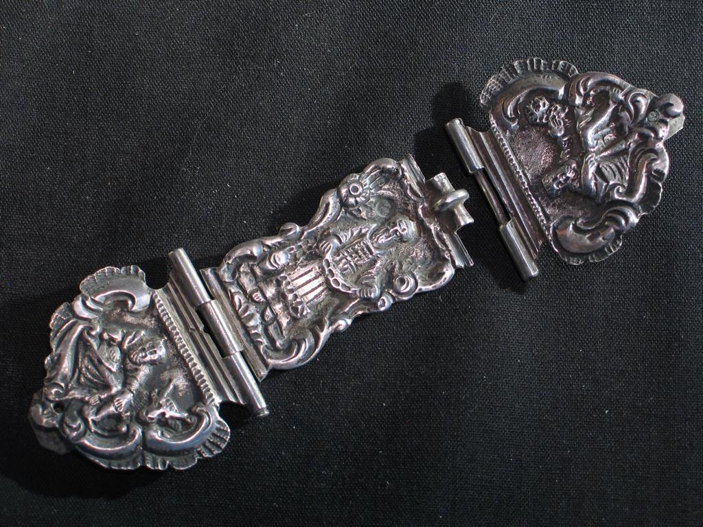 Bijbelslot antiek zilver Huizum A. Offringa 1812. 2171, Ophalen of Verzenden, Zilver