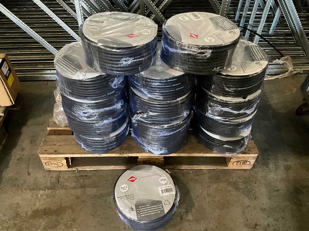 Airpress - Luchtslang 8x14mm 40 meter (14 rollen), Ophalen, Nieuw, Minder dan 200 liter/min, 10 bar of meer