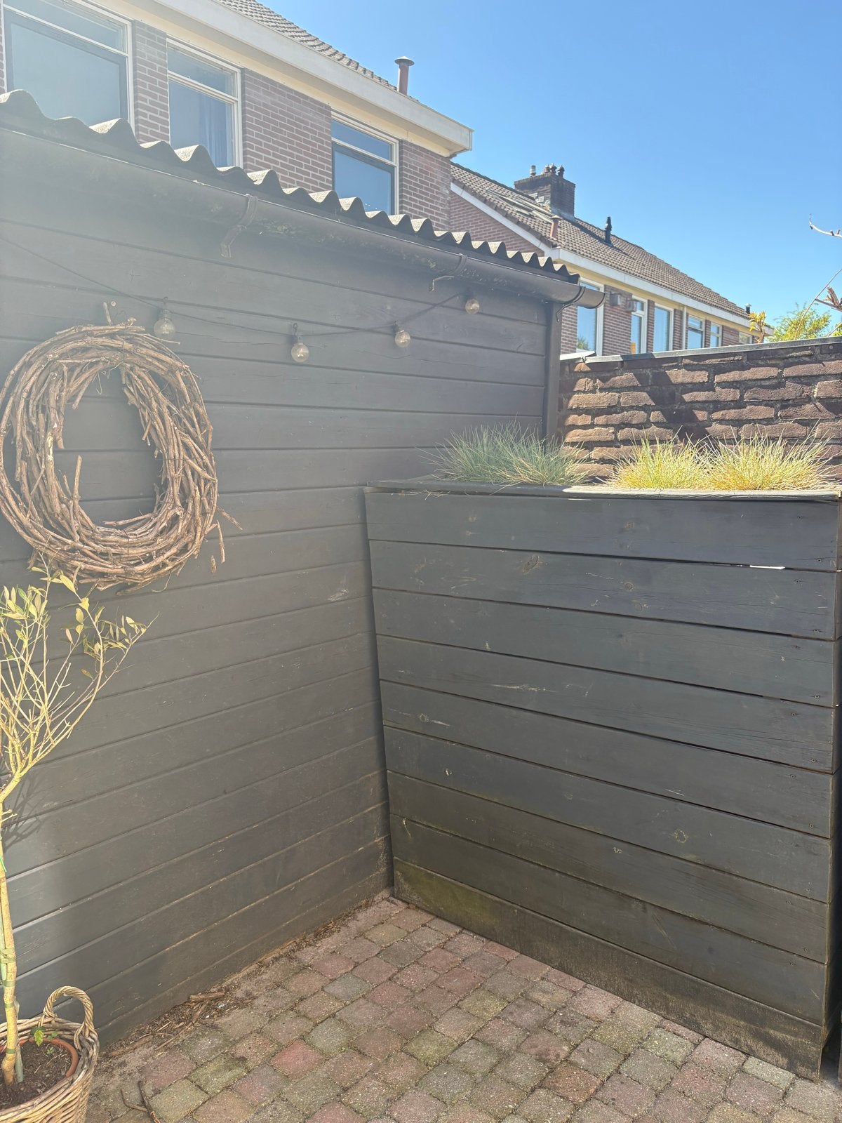 Houten plantenbakken voor tuin of balkon, Gebruikt, 100 cm of meer, Balkon, Ophalen of Verzenden