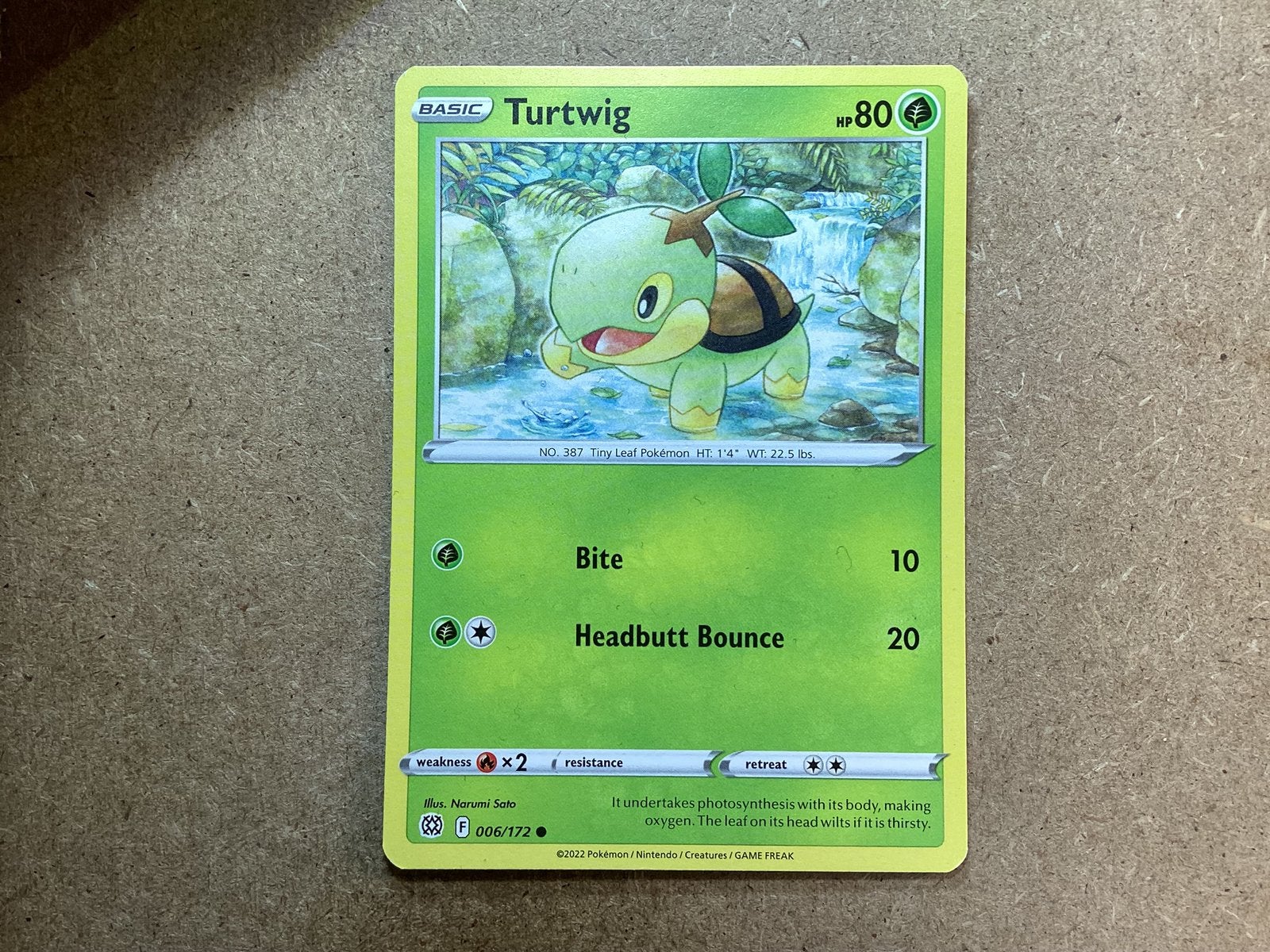 1x Turtwig [BRS 006/172] (Excellent), Ophalen of Verzenden, Zo goed als nieuw, Losse kaart