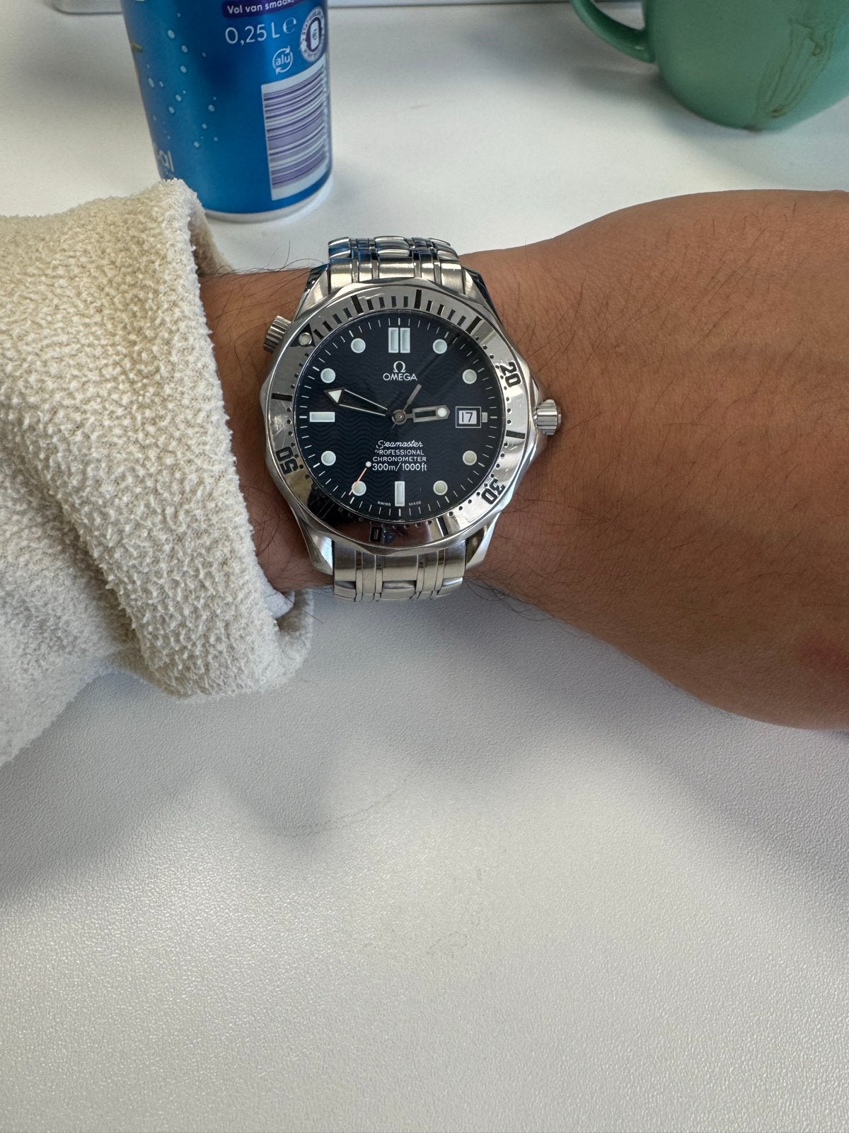 Omega Seamaster Professional 300 (Box+Papers), Sieraden, Tassen en Uiterlijk, Horloges | Heren, Ophalen, Staal, Gebruikt, Staal