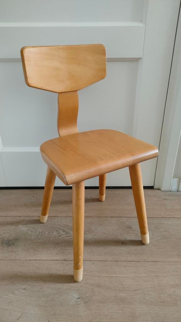 Vintage kleuterstoeltje Schilte stoeltje schoolstoeltje, Ophalen of Verzenden, Gebruikt, Stoel(en)