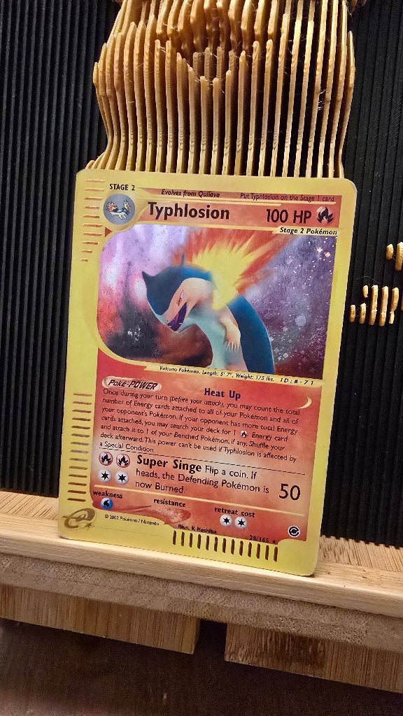 Typhlosion #28, Ophalen of Verzenden, Gebruikt, Losse kaart, Foil