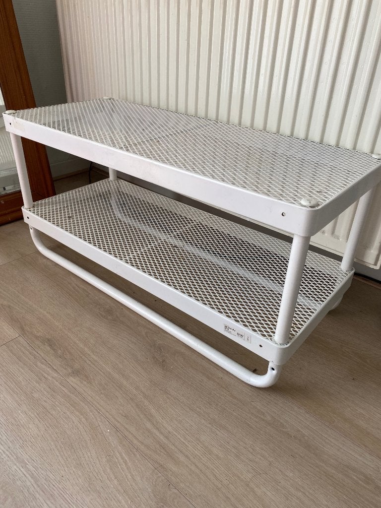 Shoe rack IKEA, Ophalen, Zo goed als nieuw, Wit, Metaal