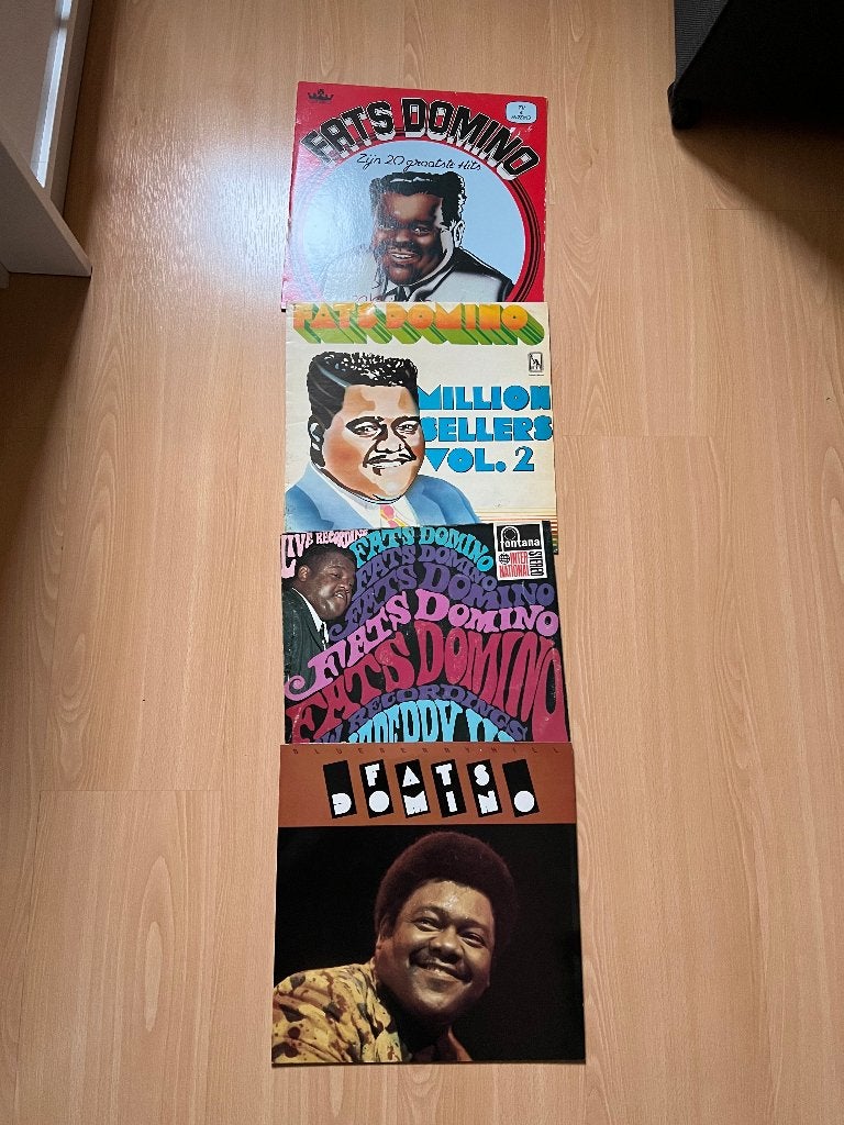 4 x LP Fats Domino, Ophalen, LP, Gebruikt, Overige formaten