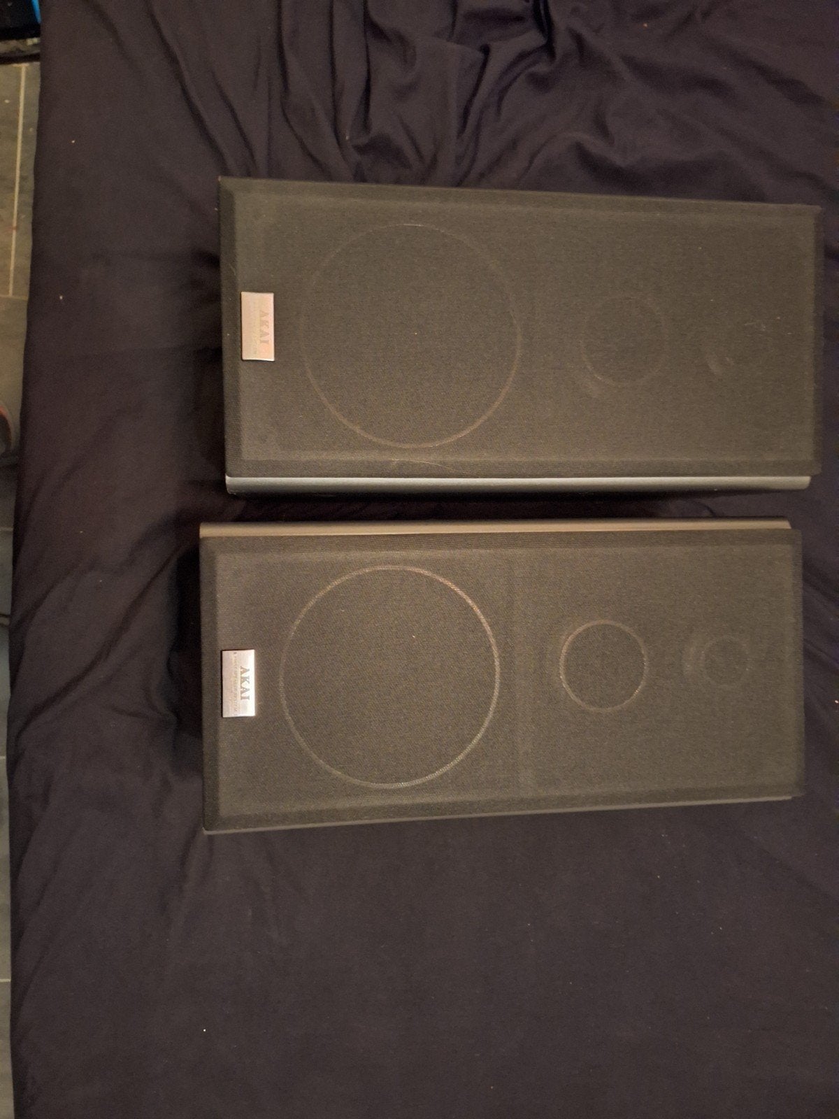 3weg speakers van Akai 60 watt zwart, Overige merken, Gebruikt, Speakerset, Ophalen of Verzenden