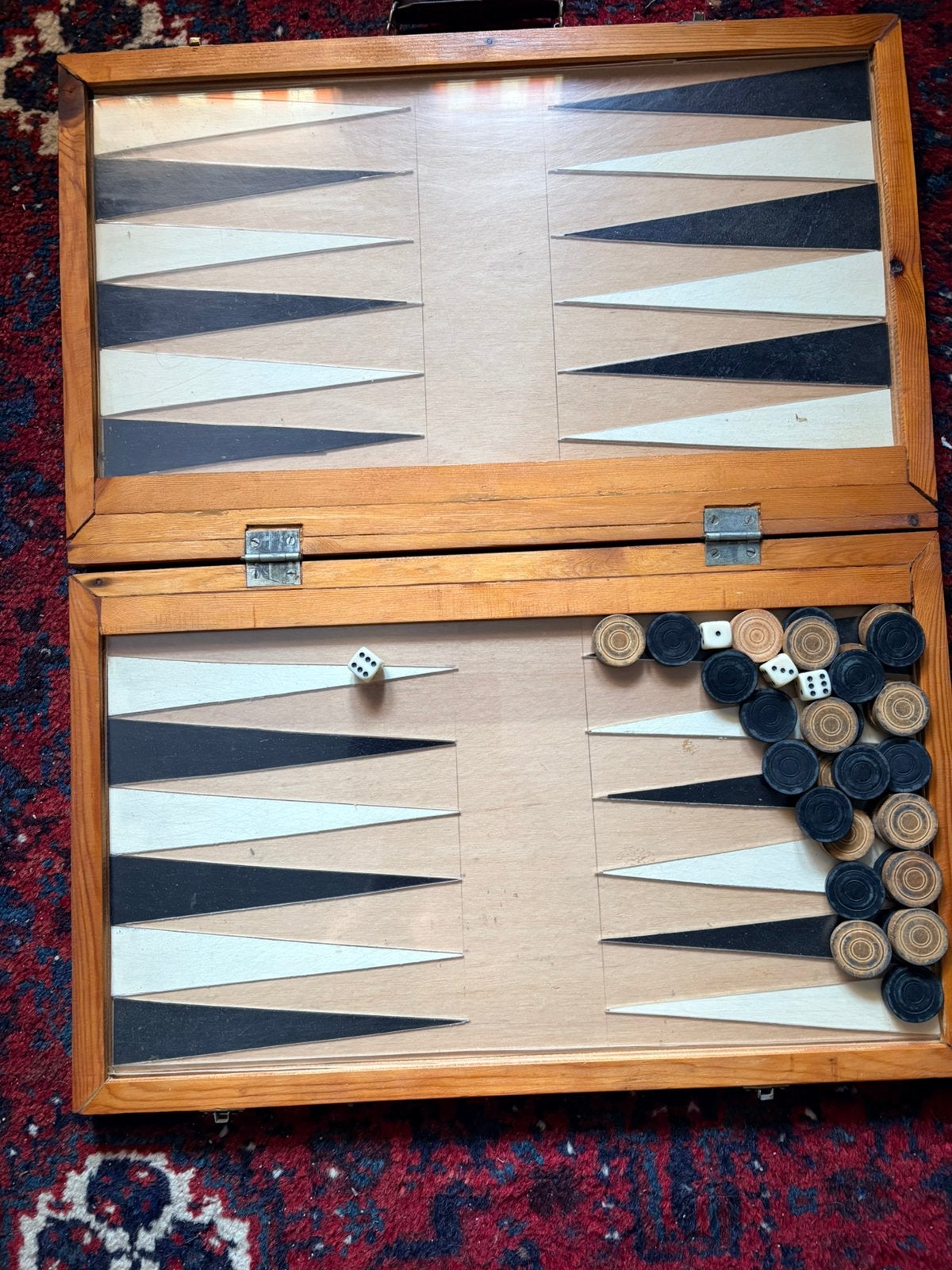 Vintage Backgammon  ( Opruiming ), Antiek en Kunst, Verzenden