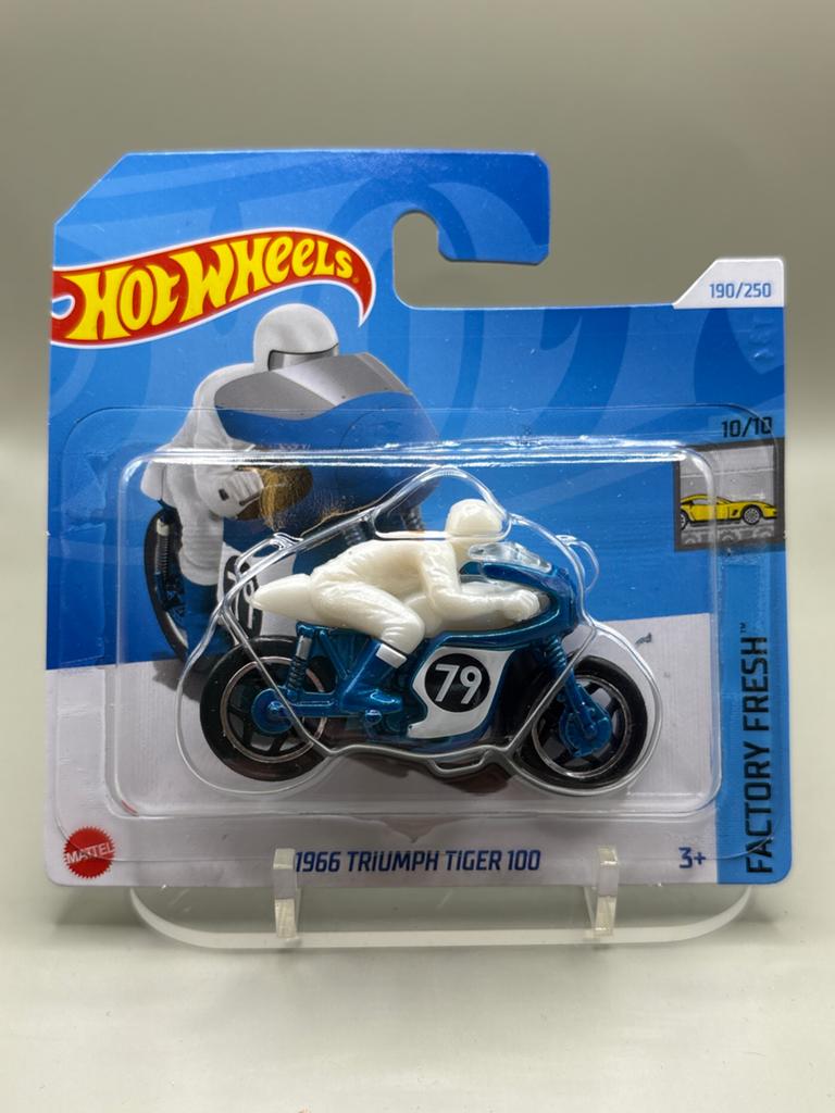 Hot Wheels 2024 1966 Triumph Tiger 100 Motorfiets Nieuw, Auto, Nieuw, Ophalen of Verzenden, Mattel