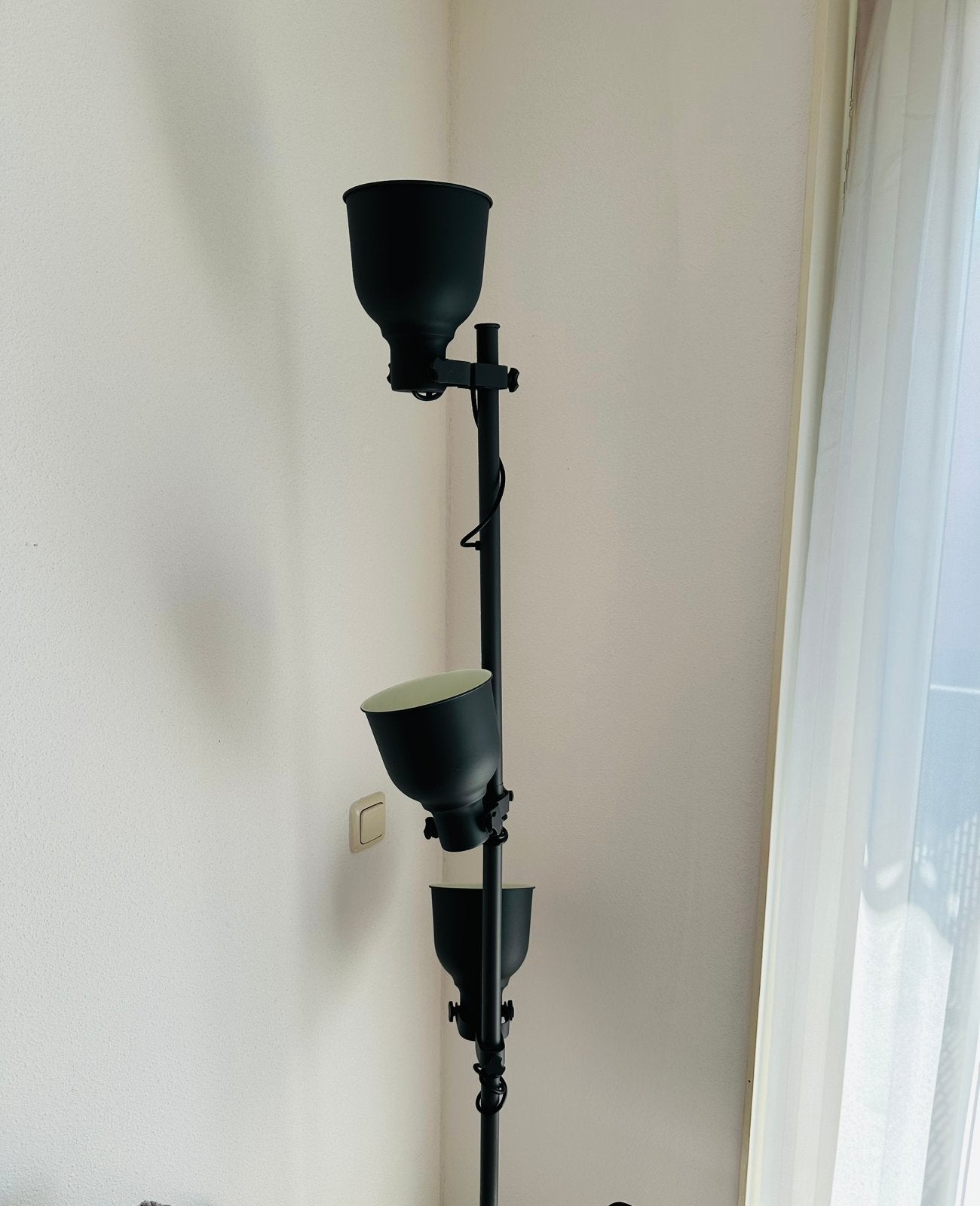 IKEA HEKTAR staande lampen spotjes grijs verstelbaar, Ophalen, Zo goed als nieuw, 150 tot 200 cm