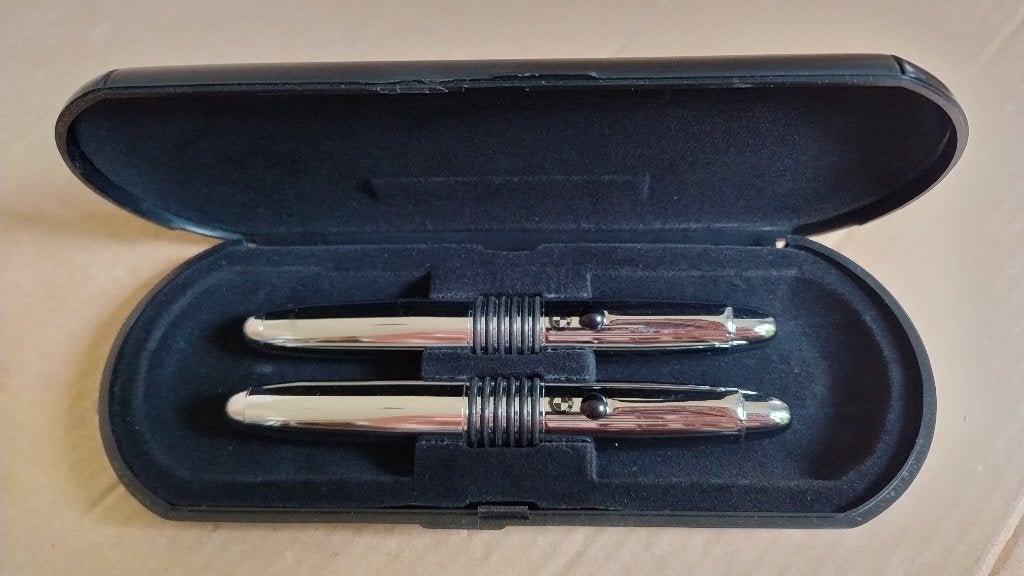 Originele BMW pennenset vulpen en ballpoint in doosje, Overige merken, Pennenset, Met doosje, Ophalen of Verzenden