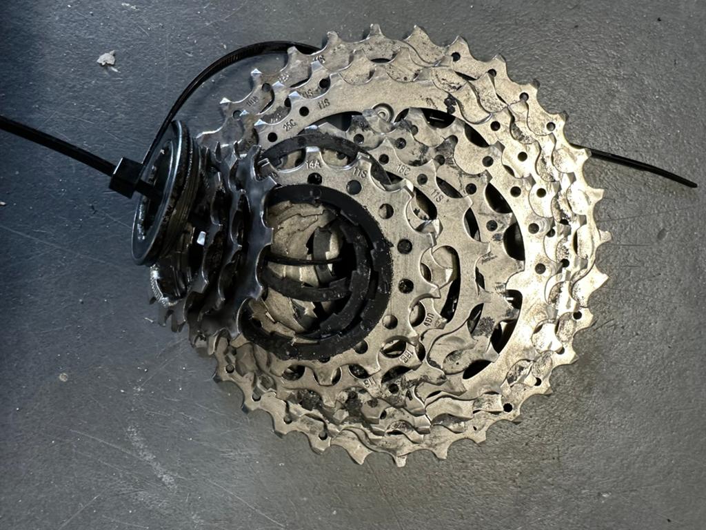 Shimano 105 cassette 11 speed 11-32, Gebruikt, Staal, Ophalen of Verzenden, Derailleur of Ketting