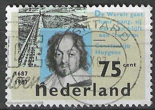 Nederland 1987 - Yvert 1284 - Constantijn Huygens (ST), Verzenden, Gestempeld