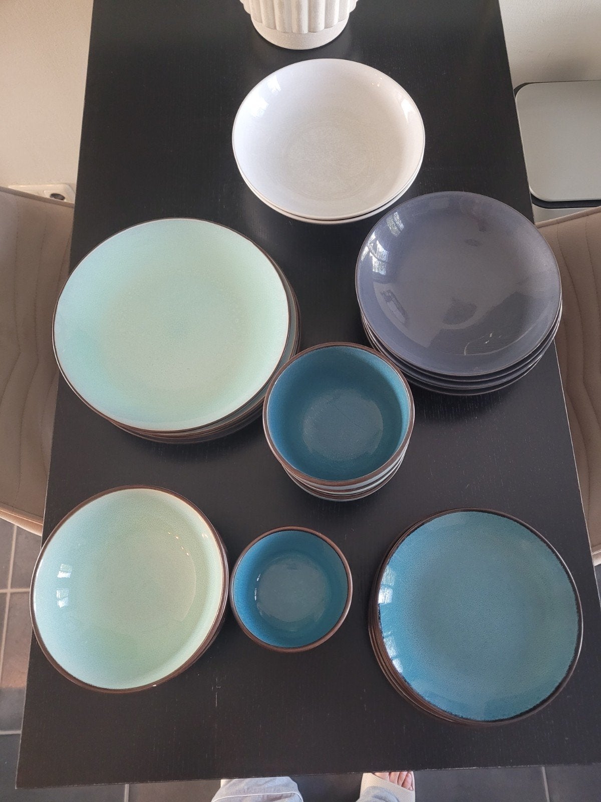 Serviesset Elin - Servies in diverse kleuren, Ophalen, Gebruikt, Overige merken, Keramiek