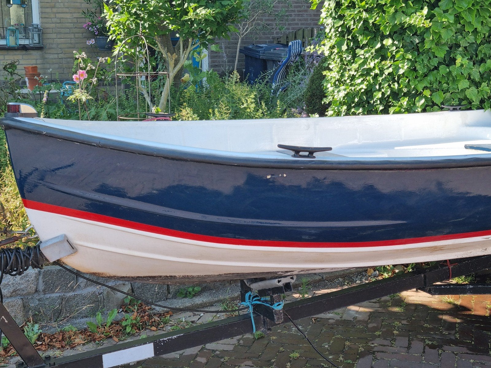 Boot (With 320)incl Yamaha 4-takt buitenboordmotor + trailer, Watersport en Boten, Buiten- en Binnenboordmotoren, Ophalen, Gebruikt