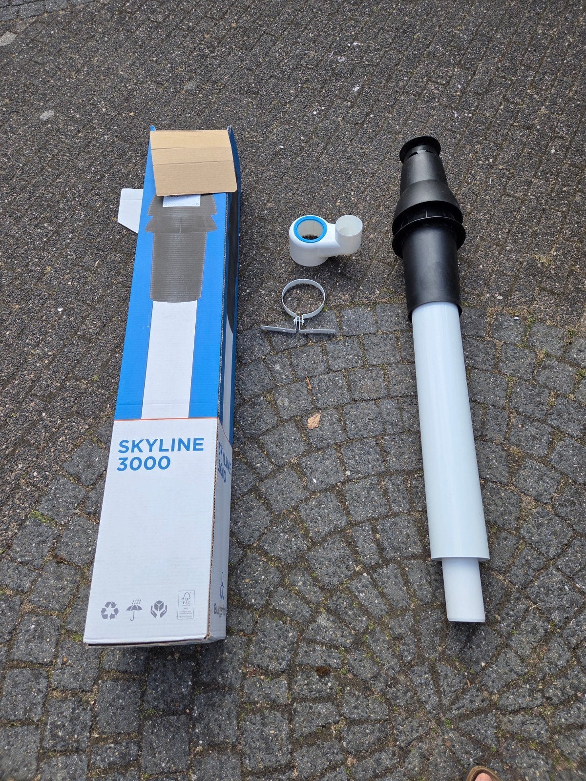 Burgerhout Skyline 3000 Dakdoorvoer PP 80/125, Ophalen, Nieuw, Ventilator en Afzuiger