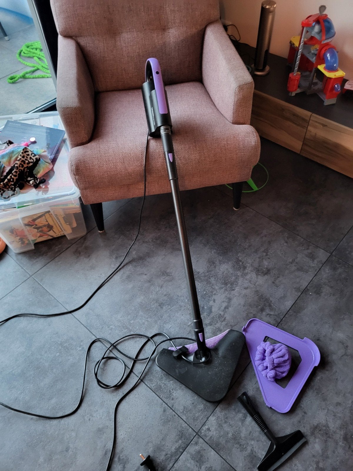 Motionflow Stoomreiniger - Paars/Zwart, Overige merken, Gebruikt, Ophalen of Verzenden, Stoomreiniger