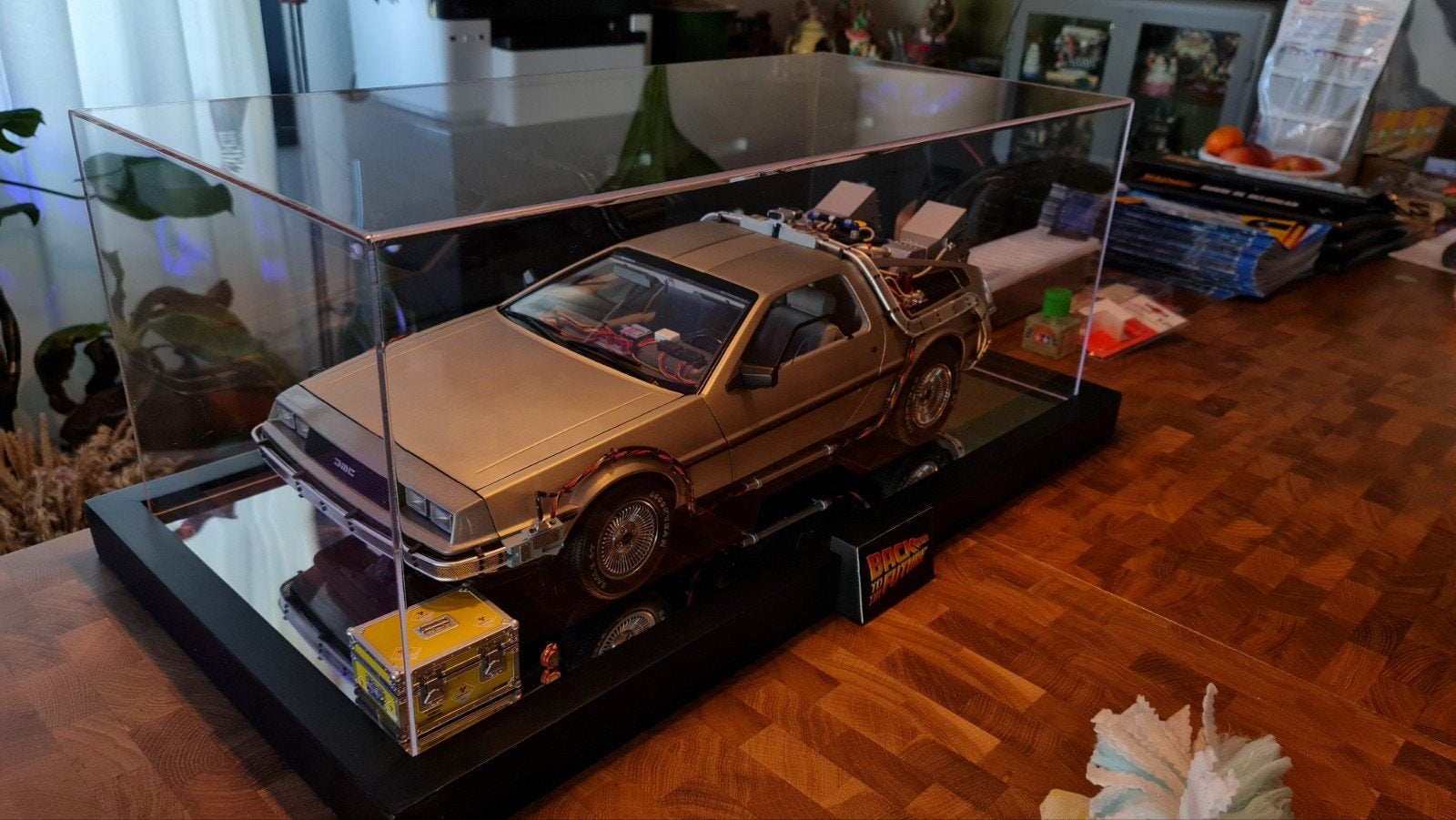 DeLorean Back to the Future model met alle boekjes en ombouw, Ophalen, Zo goed als nieuw, Groter dan 1:32, Overige merken