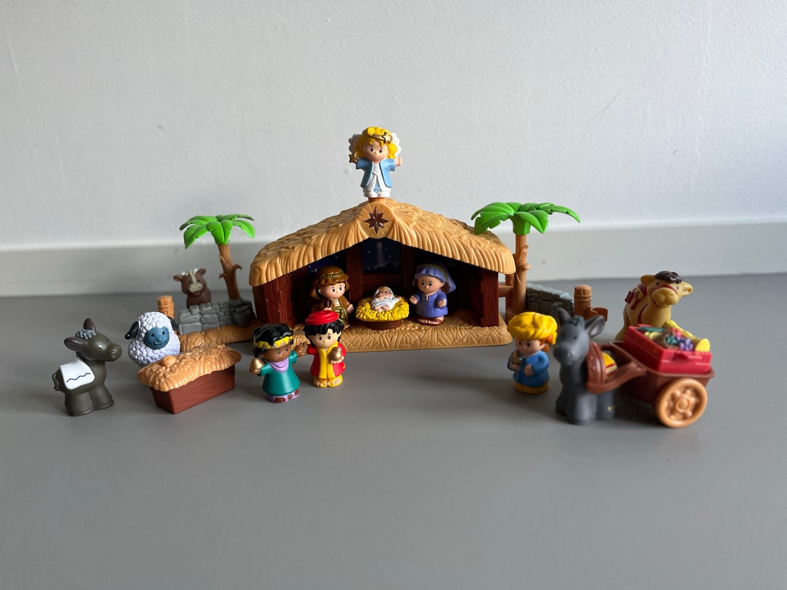 Fisher-Price Little People Kerststal met figuren, Kinderen en Baby's, Speelgoed | Fisher-Price, Ophalen of Verzenden, Zo goed als nieuw