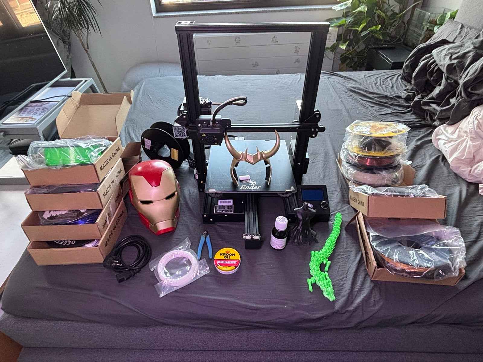 Creality Ender-3 Pro Max 3D-printer + veel filament compleet, Ophalen, Zo goed als nieuw, Filament