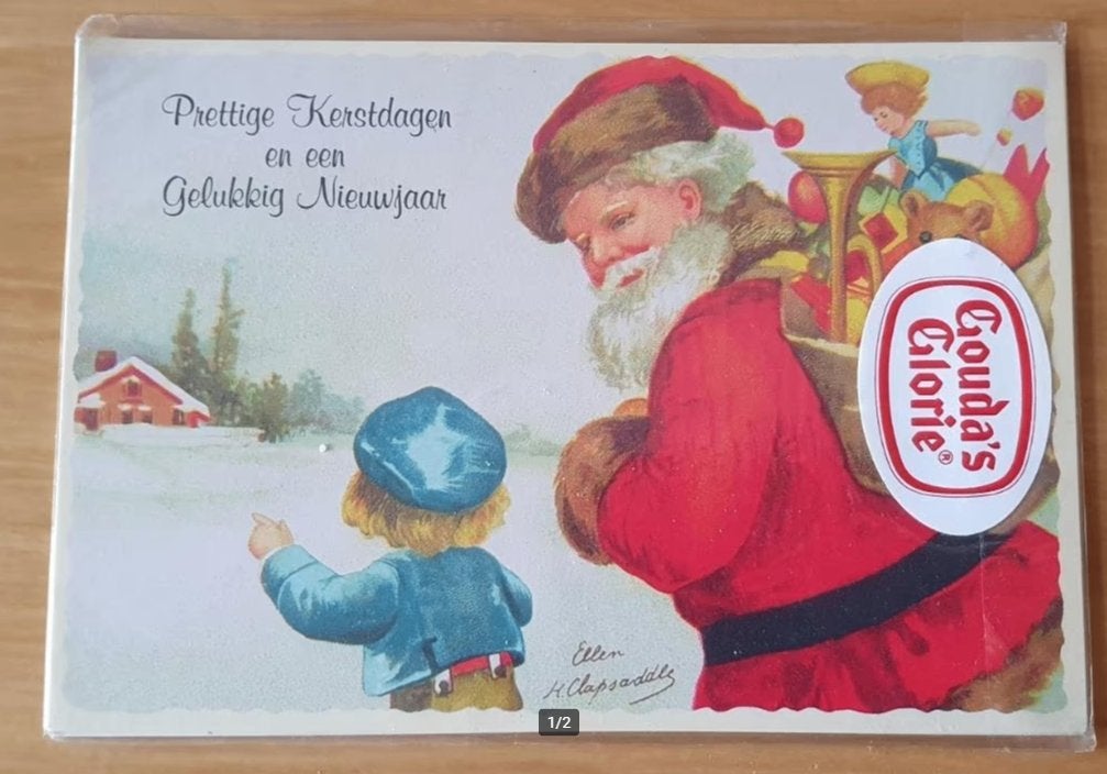 Gouda's Glorie vintage setje kerst en Nieuwjaarskaarten, Ophalen of Verzenden, Nieuw