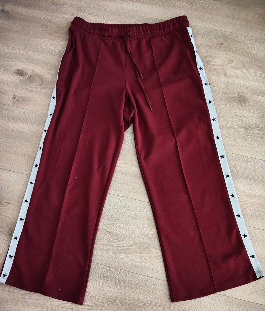 6 damesbroeken met wijde pijpen mt. 46/48, Overige kleuren, Maat 46/48 (XL) of groter, Ophalen of Verzenden, Zo goed als nieuw