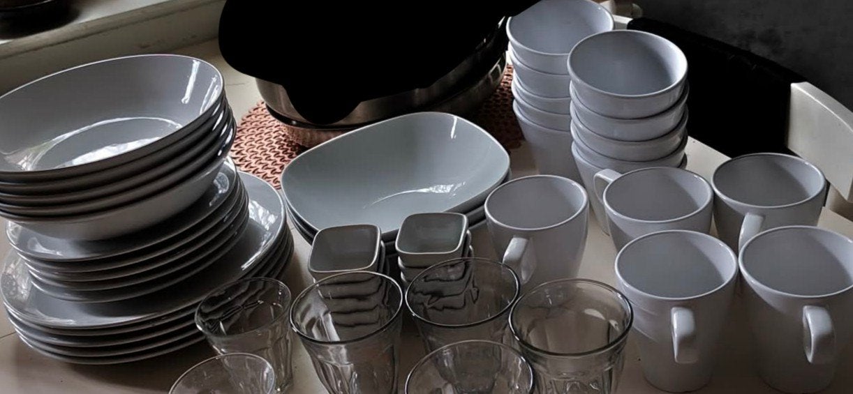 uitgebreid wit ikea servies, Huis en Inrichting, Ophalen, Gebruikt, IKEA, Overige stijlen