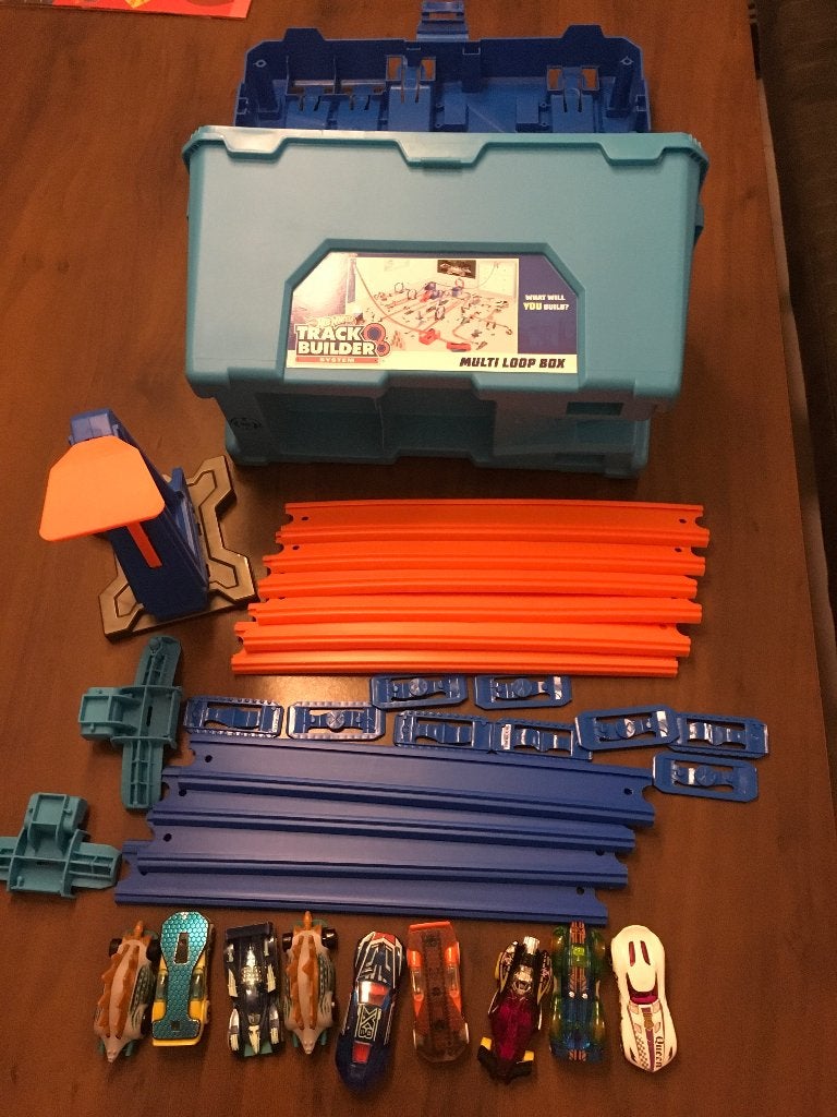 Hot Wheels track Builder system, Racebaan, Ophalen of Verzenden, Zo goed als nieuw, Hot Wheels