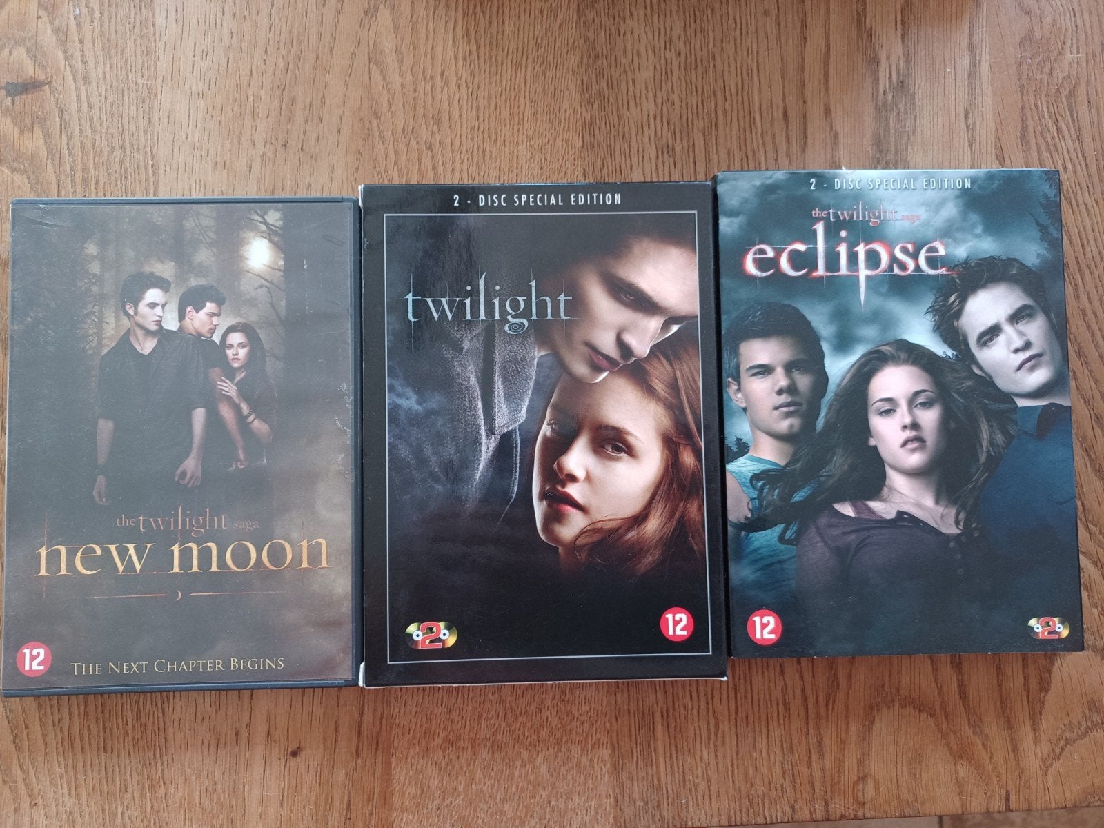 3 dvd's the twilight, Vanaf 12 jaar, Ophalen of Verzenden, Zo goed als nieuw