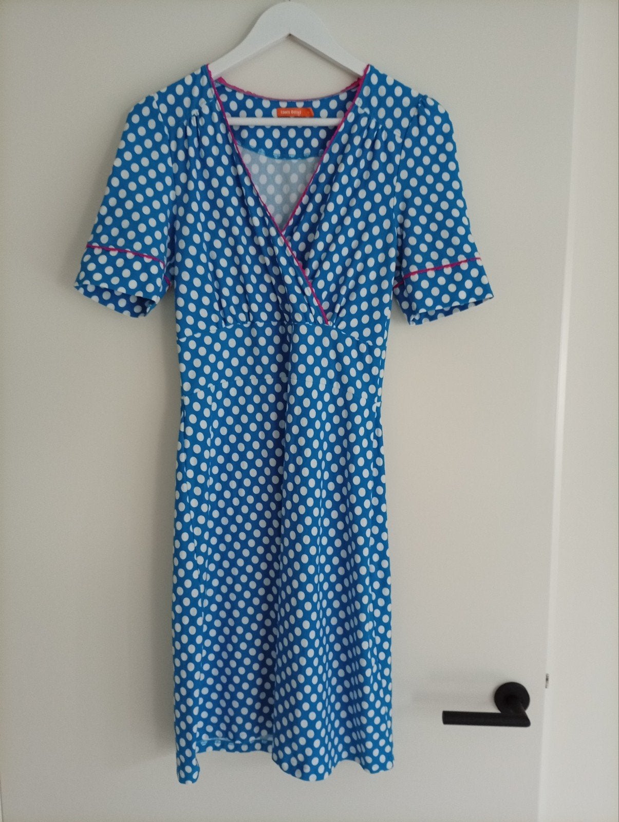 Tante Betsy jurk blauw / wit maat S, Kleding | Dames, Tante Betsy, Blauw, Ophalen of Verzenden, Zo goed als nieuw