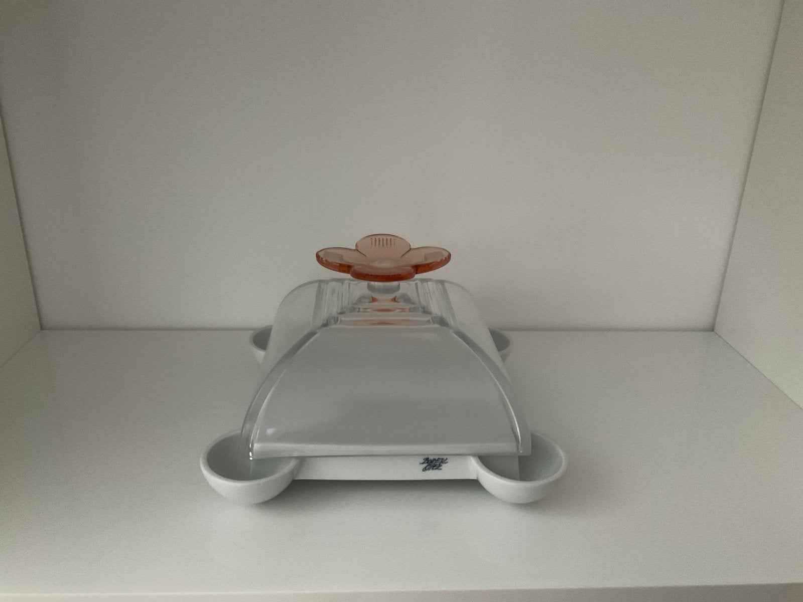 Borek Sipek glazen stolp met schaal - Design object, Antiek en Kunst, Kunst | Designobjecten, Ophalen