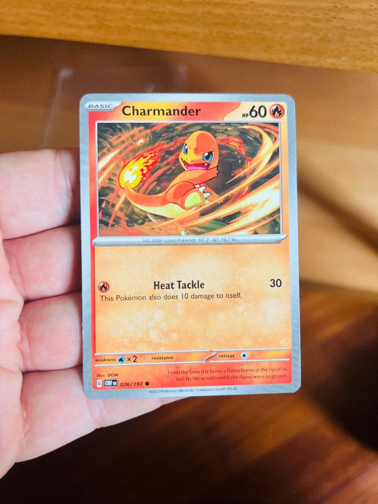 Charmander 026/197 Obsidian Flames Pokemon, Verzenden, Zo goed als nieuw, Losse kaart, Foil