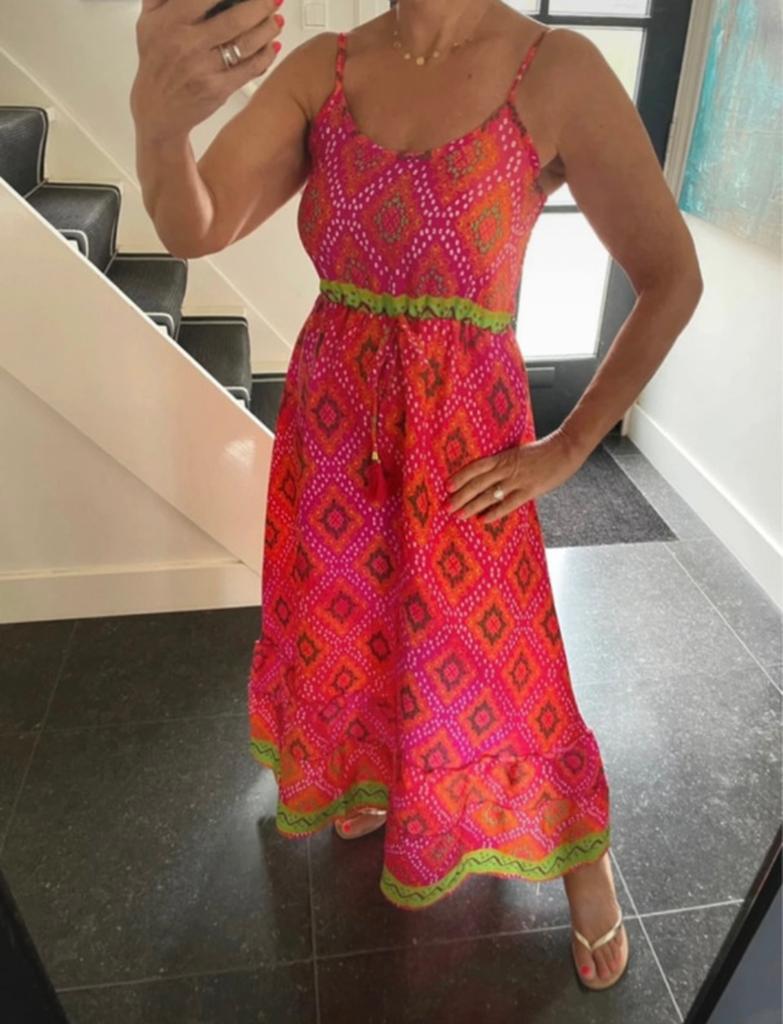 Moda Italia, Manaar, super leuk zwierig zimerjurkje, S/M, Kleding | Dames, Maat 38/40 (M), Overige kleuren, Nieuw, Ophalen of Verzenden