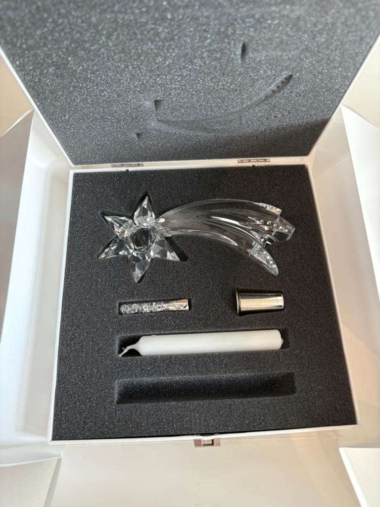 Swarovski vallende ster set, Ophalen of Verzenden, Zo goed als nieuw, Figuurtje