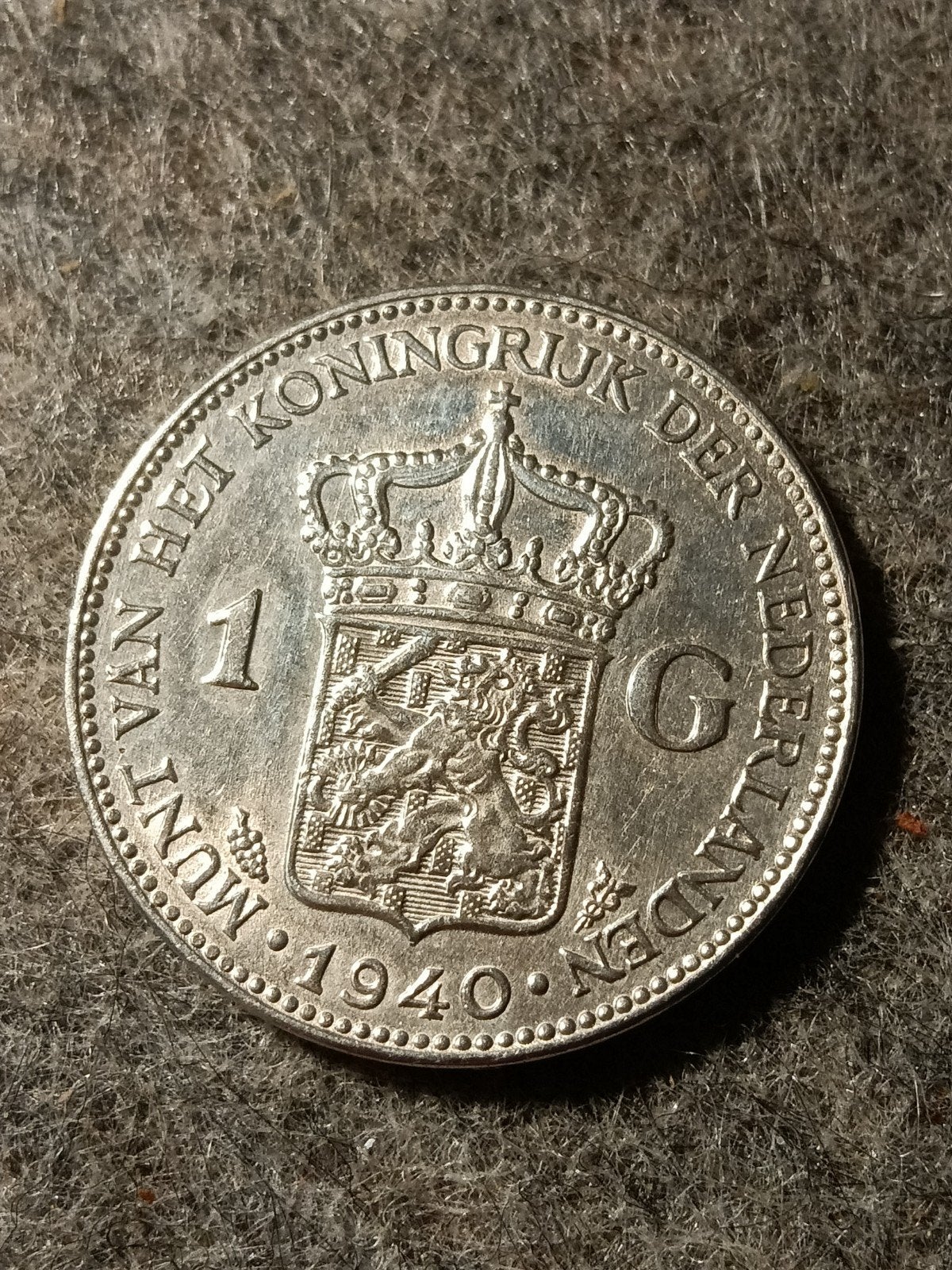 een gulden 1940 PR Wilhelmina, Ophalen of Verzenden, Koningin Wilhelmina, 1 gulden