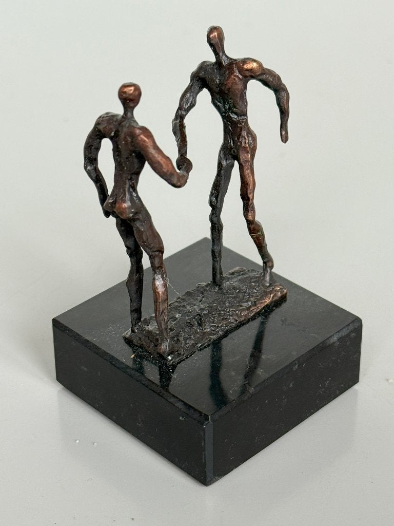 Art for more verbronsd beeldje op sokkel, Ophalen of Verzenden, Zo goed als nieuw, Fantasy