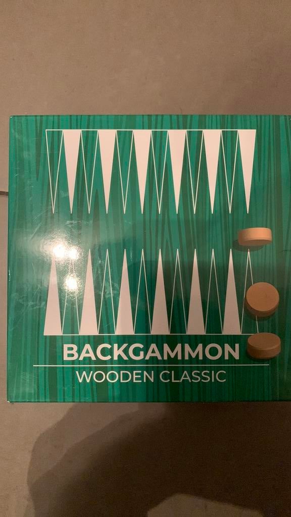 Spelletje Backgammon wooden classic, Ophalen of Verzenden, Zo goed als nieuw