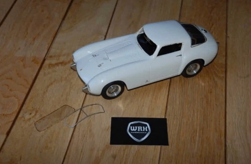 1:18 FERRARI 375 MM white ABC brianza USED HANDBOUW WRH, Verzenden, Gebruikt, Auto, Overige merken