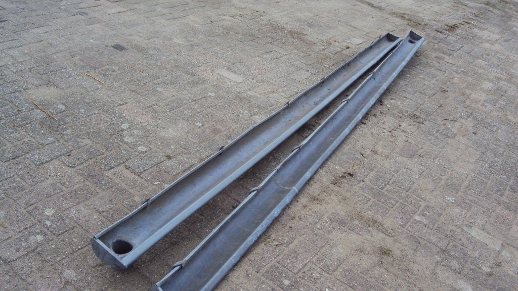 Zinken Mastgoot 2x 4 Mtr Gebruikt, Doe-het-zelf en Verbouw, Ophalen, Gebruikt, Minder dan 20 mm, 2 tot 4 meter