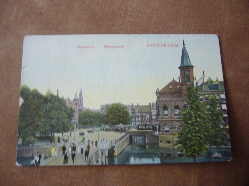 AMSTERDAM  =  RAAMPOORT -  BLOEMGRACHT   BRIEFKAART 1912, Ophalen of Verzenden, Voor 1920, Gelopen, Noord-Holland