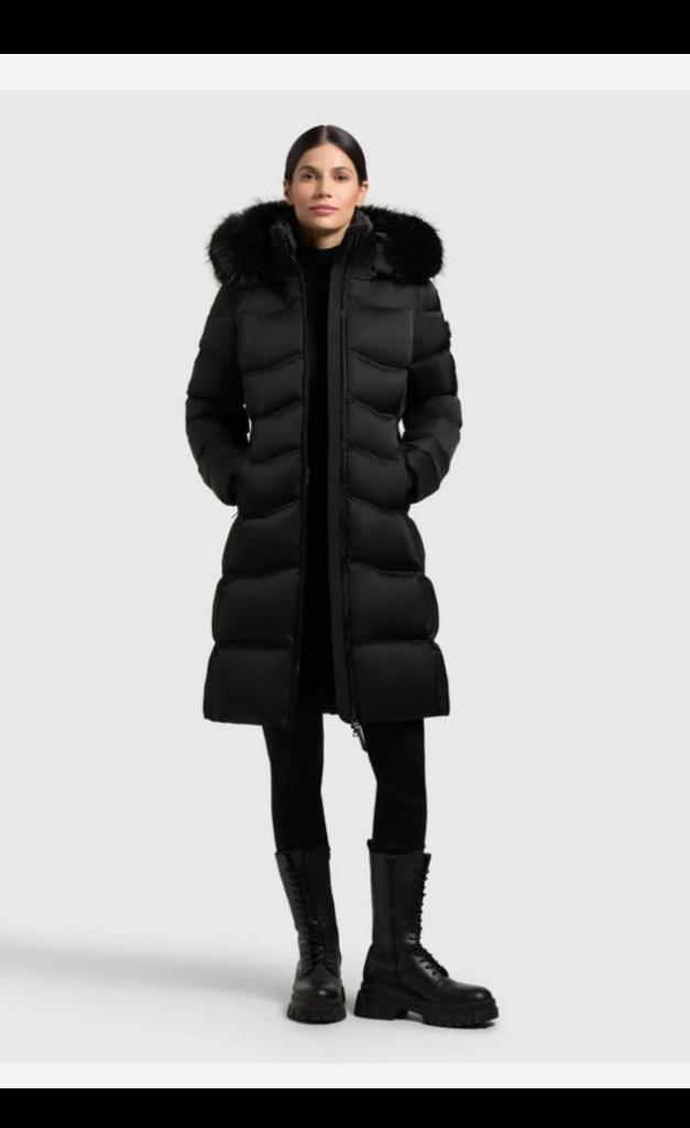 Khujo winterjas Akkie, Verzenden, Zwart, Khujo, Zo goed als nieuw