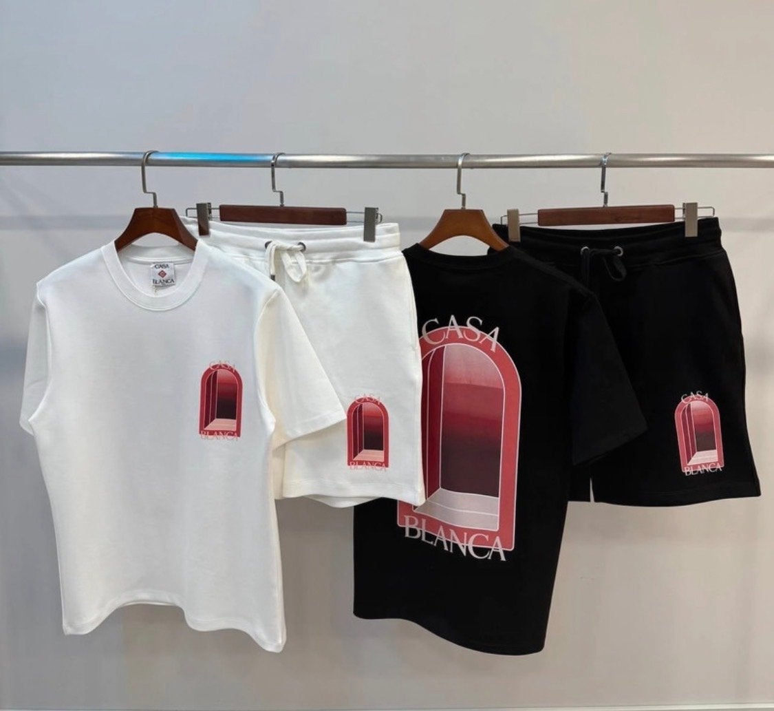 Casablanca T-shirt en korte broek set - Diverse maten, Kleding | Heren, T-shirts, Verzenden, Nieuw, Overige maten, Meerkleurig