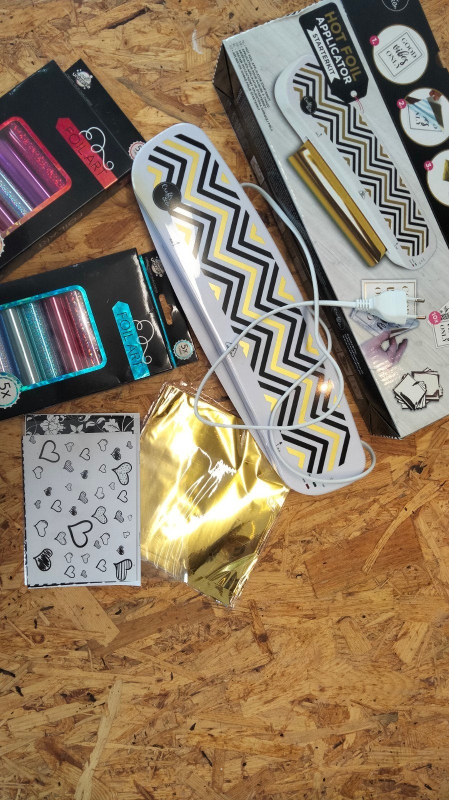Hot foil starterskit, Ophalen