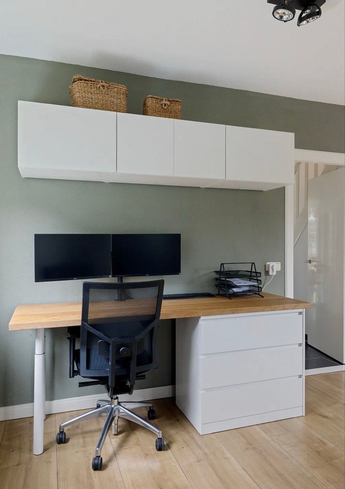 IKEA bureau: Mollekulla, Malm, Fonnes, Ophalen, Gebruikt, IKEA, Hout