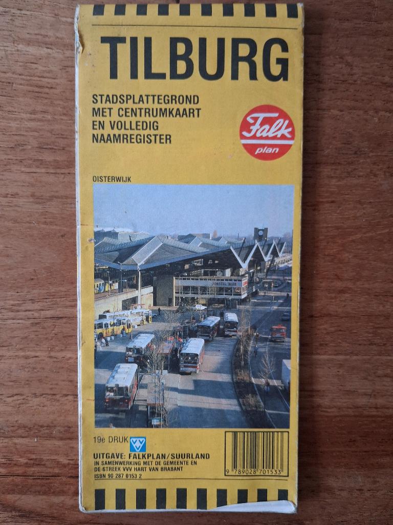 Falkplan stadsplattegrond Tilburg 19e druk, Boeken, Atlassen en Landkaarten, Verzenden, Landkaart, 1800 tot 2000, Nederland