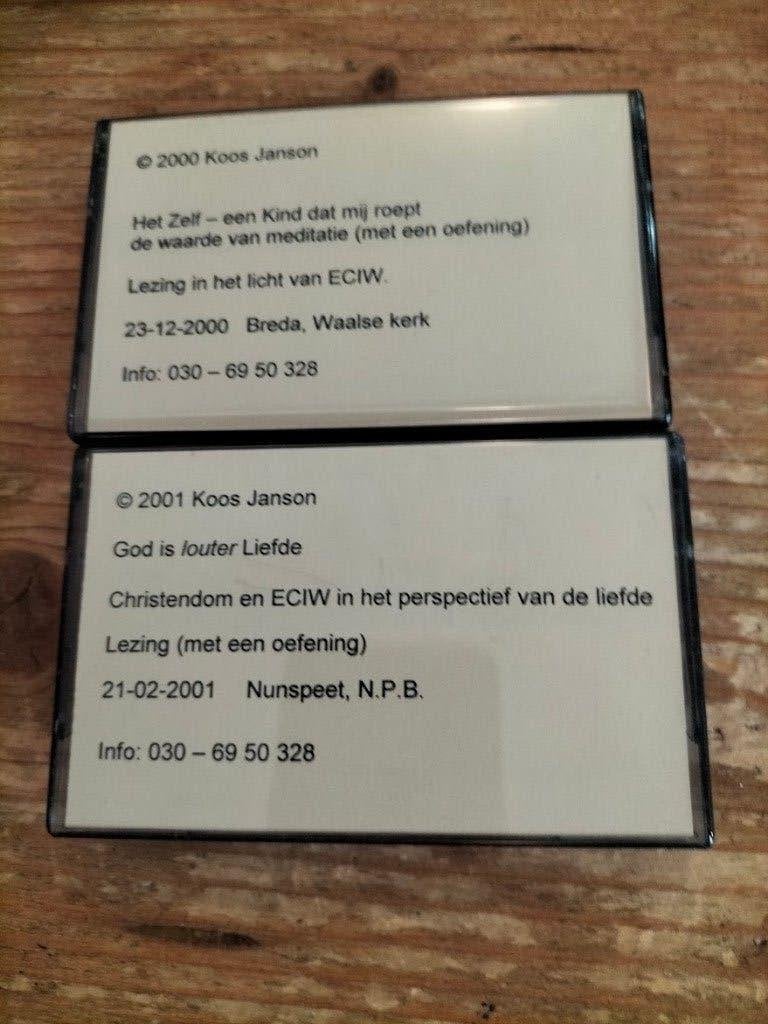 5 cassettebandjes Vanuit Een Cursus In Wonderen (ECIW), Gebruikt, 2 t/m 25 bandjes, Ophalen of Verzenden, Origineel