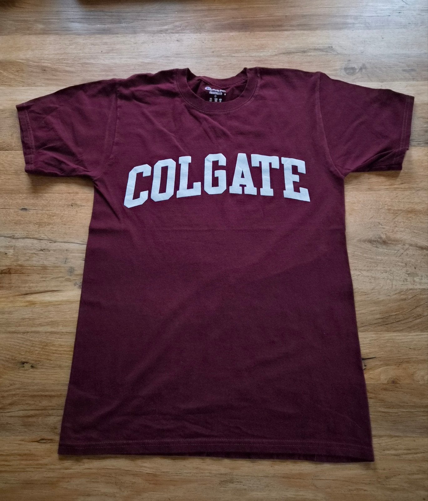 Champion T-shirt Colgate Maat S Bordeauxrood, Champion, Ophalen of Verzenden, Zo goed als nieuw, Rood