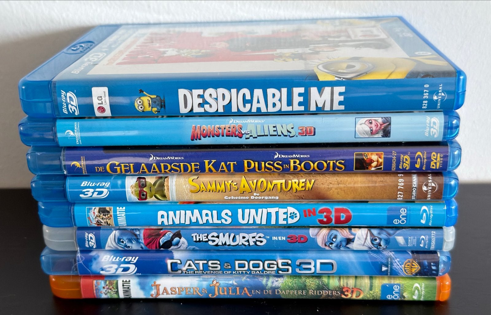 Collectie van 8x 3D Blu-ray animatiefilms | Ook in 2D | €40, Cd's en Dvd's, Alle leeftijden, Nederlands, Ophalen of Verzenden