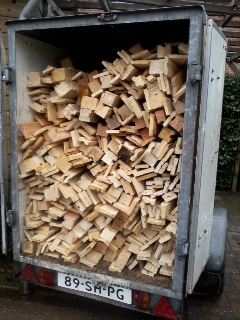 kachelhout, Tuin en Terras, Minder dan 3 m³, Verzenden, Overige houtsoorten, Blokken